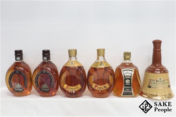 ◇注目! ウイスキー6本セット （ サムシング スペシャル 750ml /ディンプル 15年 750ml 2本 /ピンチ ヘイグ& ヘイグ 760ml / 等 )