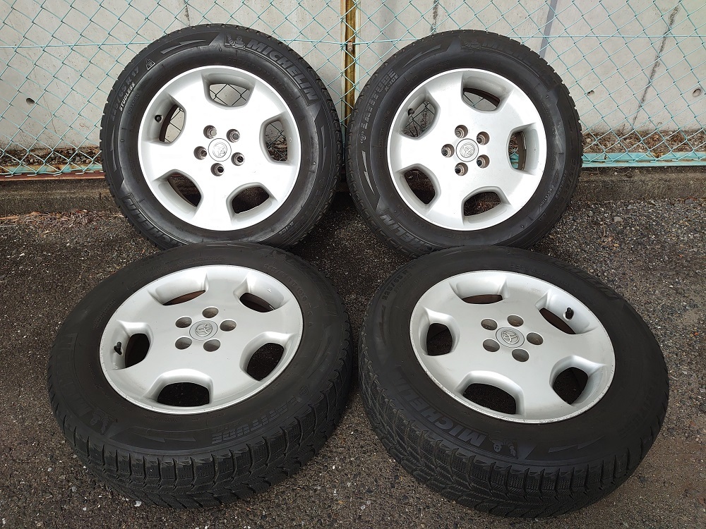 ミシュラン LATITUDE X-ICE 225/65R17 アルミ 6.5J +45 PCD114.3 5穴 ハリアー RAV4 ヴァンガード等 直接手渡し可能です。