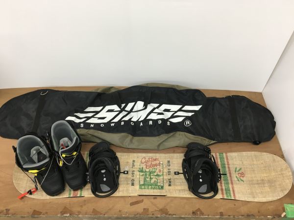 M18-277-0102-115【中古】BurTon(バートン) スノーボード「CUSTOM TWIN