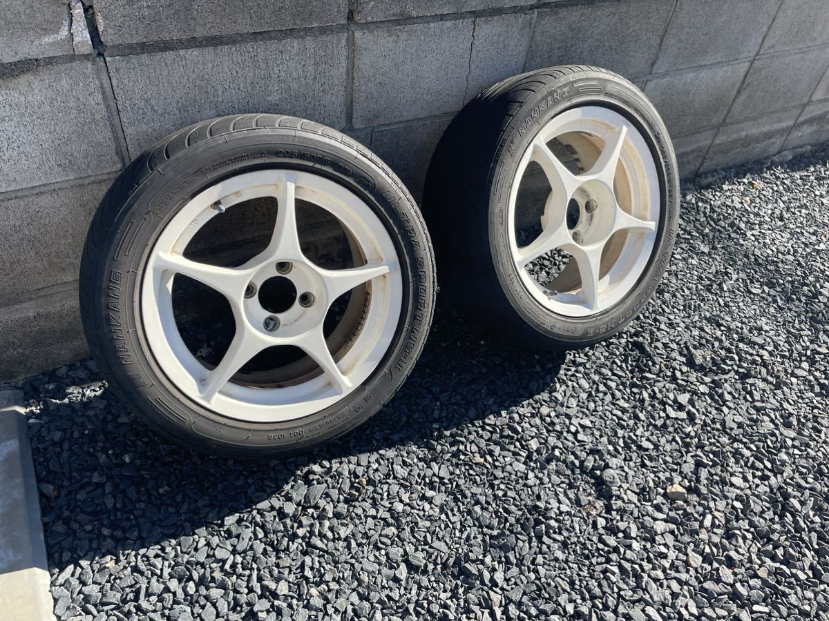 メーカー不明 15インチ 7J pcd100 4H 2本 シビックEG6 EK9サイズ 