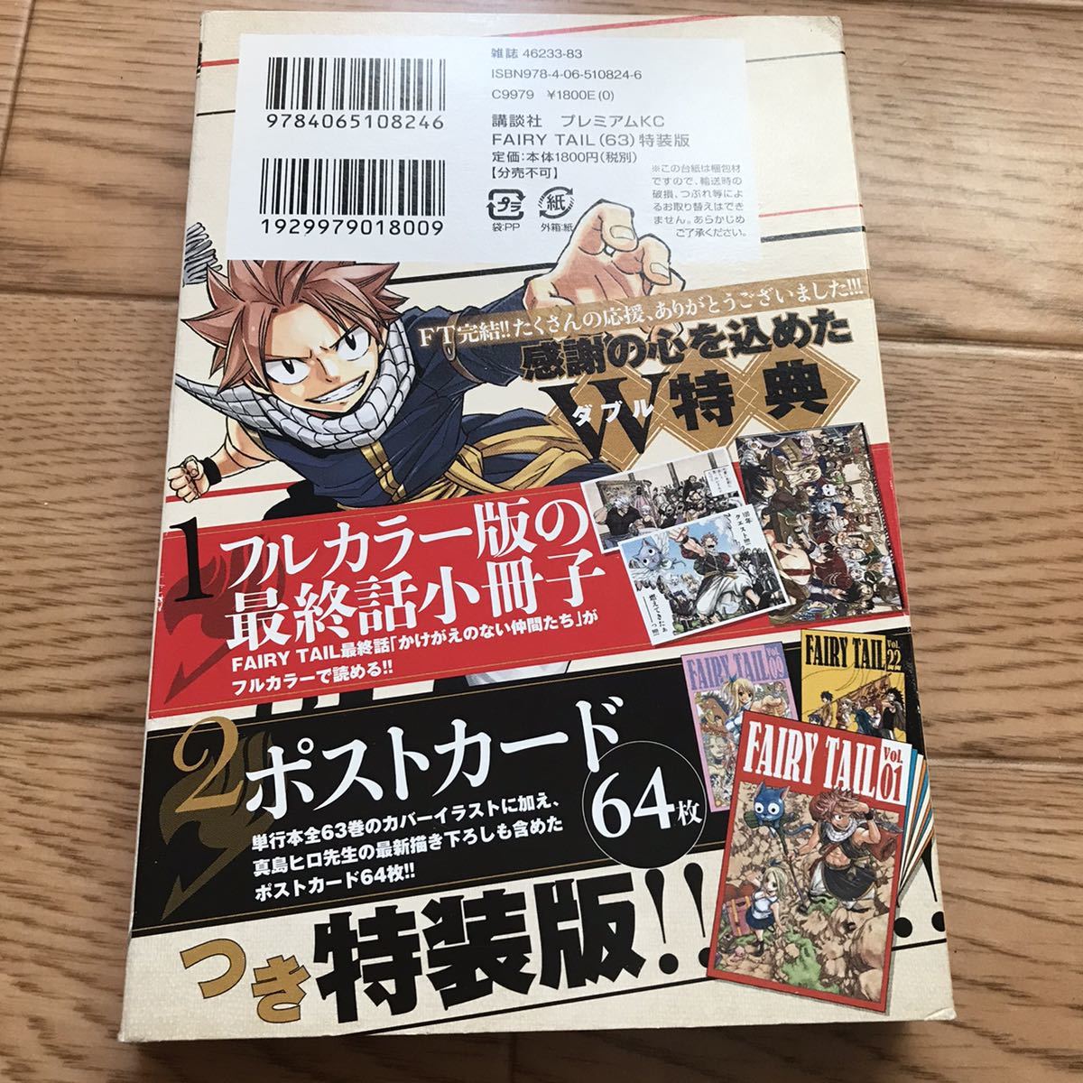 □FAIRY TAIL 最終63巻 特装版 付録 真島ヒロ 週刊少年マガジン ポスト 