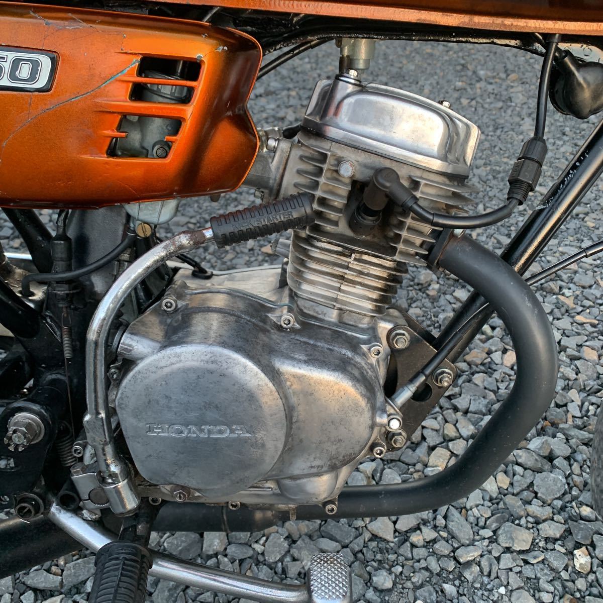 ホンダ CB50 初期型 ゴールド 実働車 ボアアップ OH済み 1971 ホンダ CB50 初期型 ゴールド OH済み 80ccボアアップ 実働車 旧車