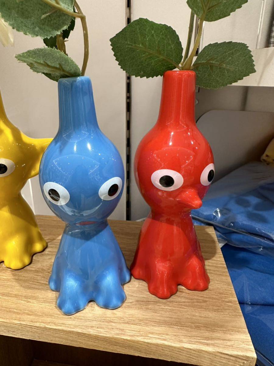 ピクミン 一輪挿し 置物 花瓶 pikumin 赤ピクミン 青ピクミン