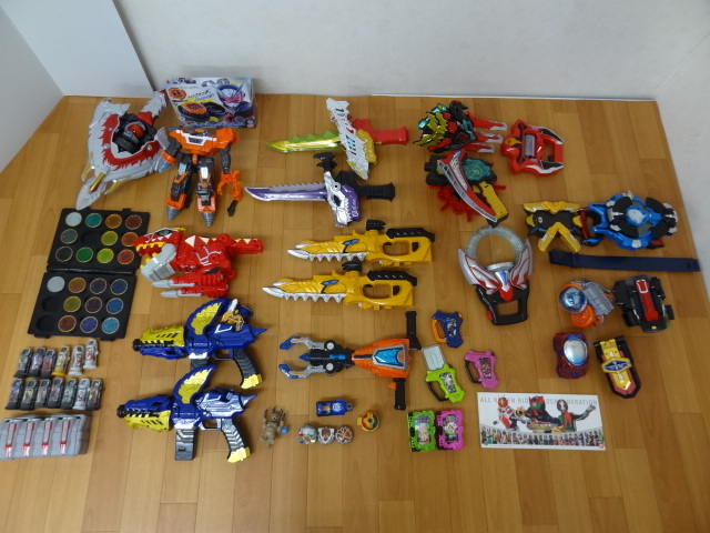 【ジャンク扱いおもちゃ まとめセット■１】特撮 戦隊 TOY 詰め合わせ ジオウ オーズ ジード オーブリング キラメイ リュウソウジャー 他