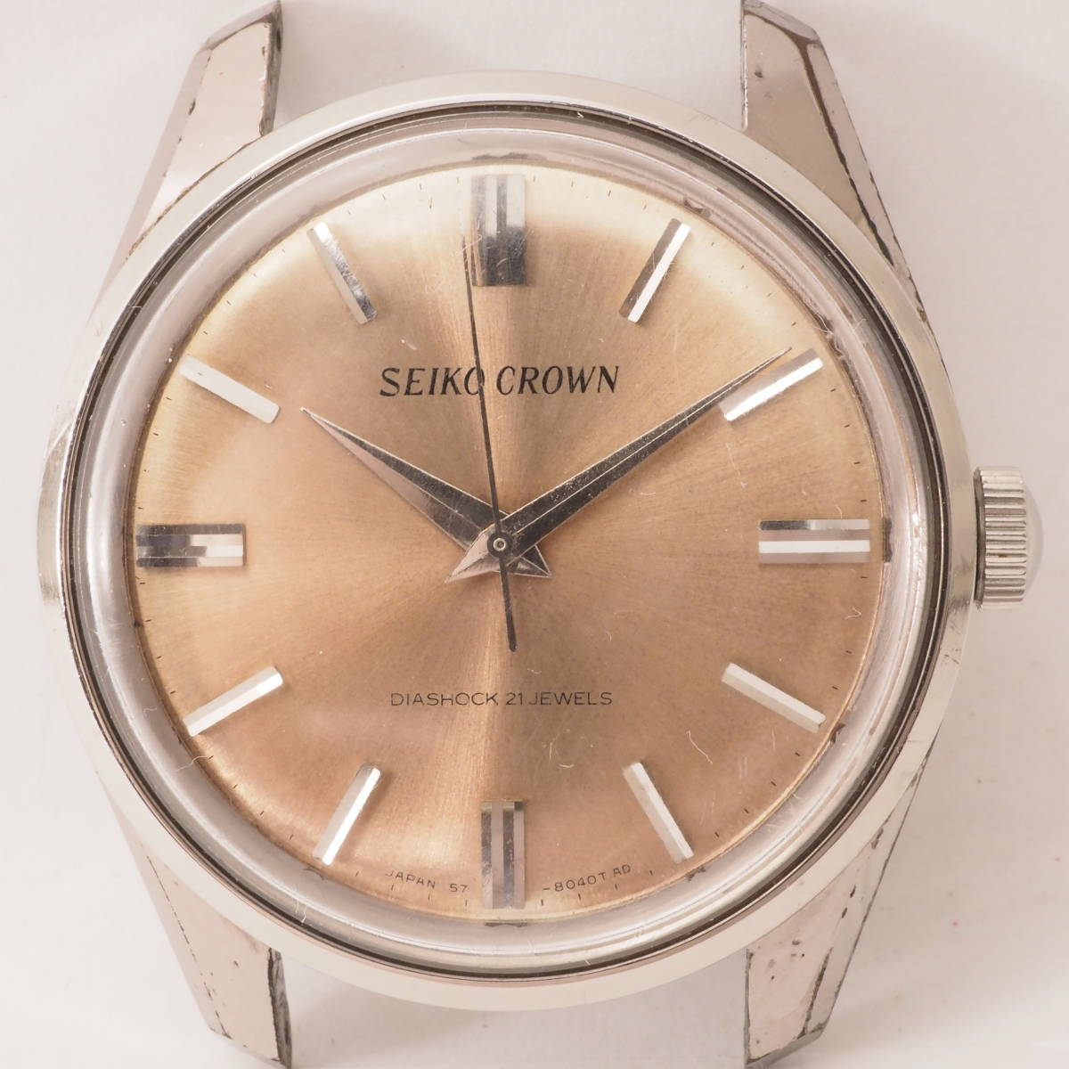 セイコー クラウン 57-8010 STP SEIKO CROWN DIASHOCK 21石 手巻き 