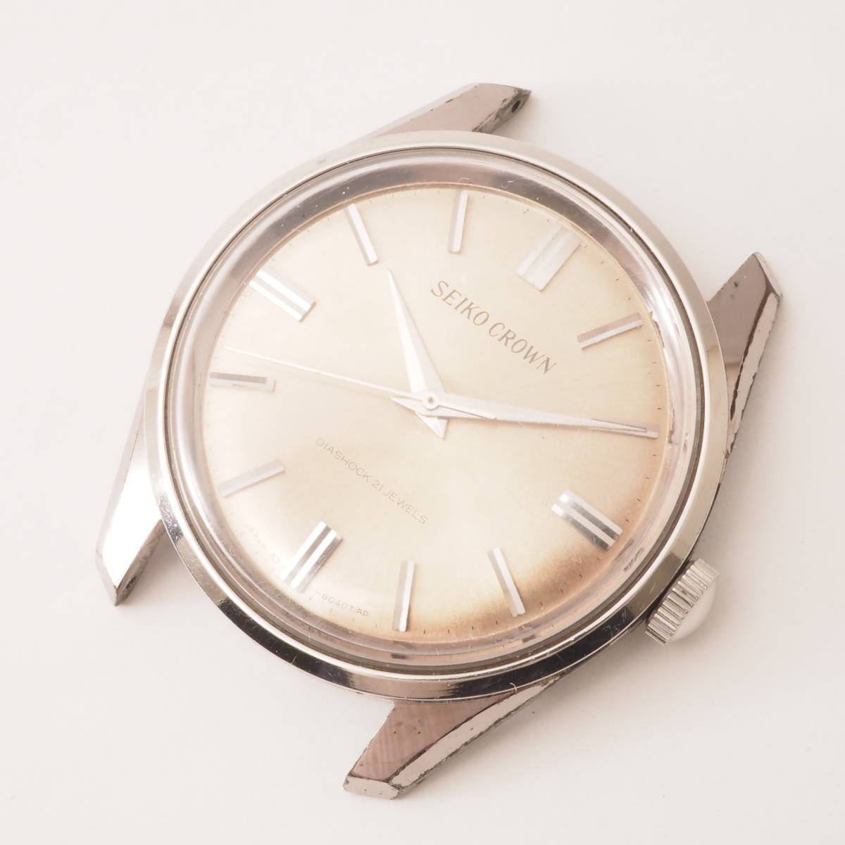 セイコー クラウン 57-8010 STP SEIKO CROWN DIASHOCK 21石 手巻き 