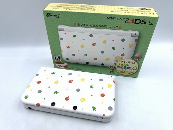 【中古品】Nintendo ニンテンドー 3DS LL とびだせどうぶつの森仕様 本体 GA1A-LP-1YA221