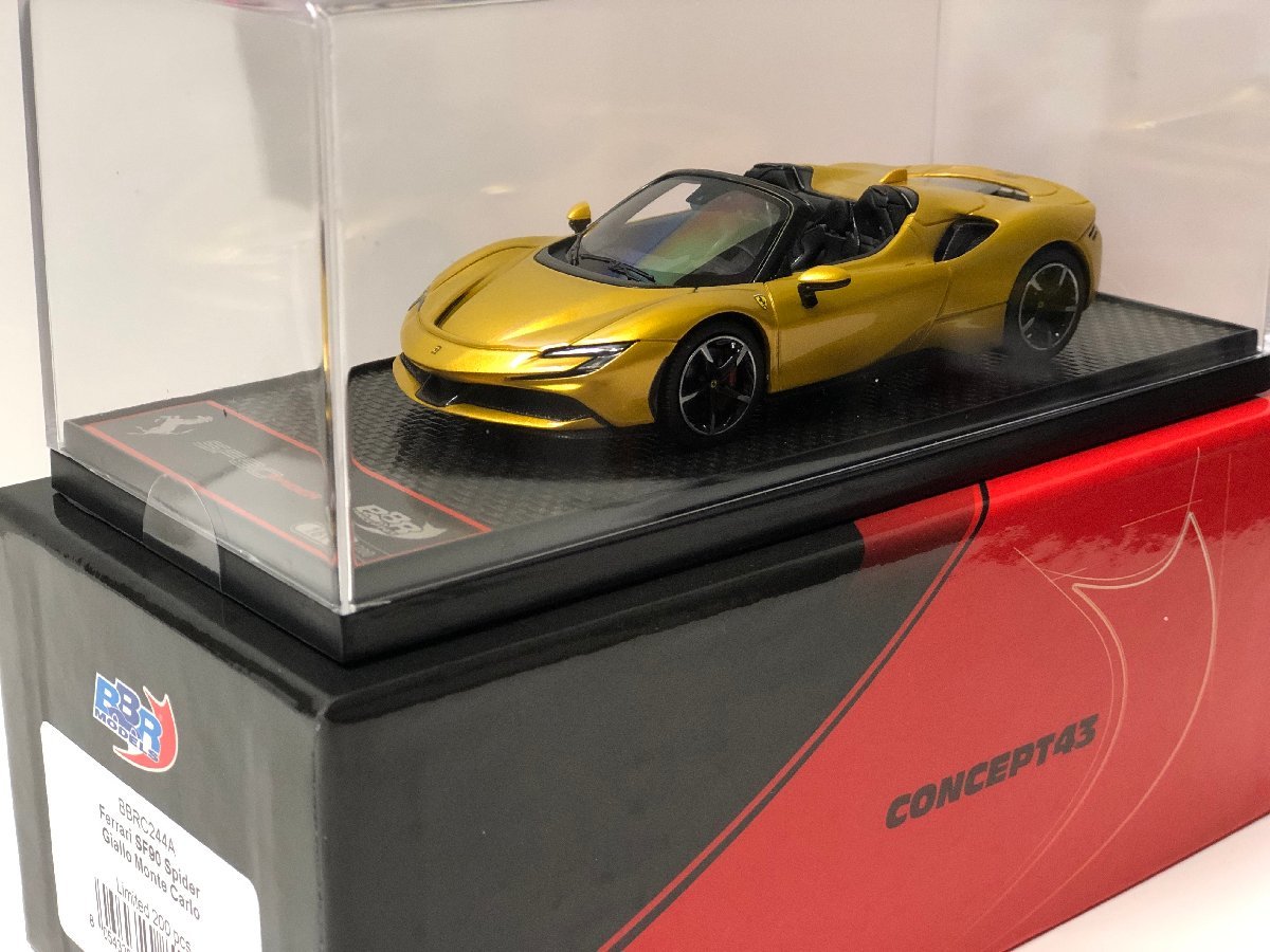 SF90 Spider Ferrari BBR 1⁄43 XX 1:43 Model Car Giallo - Corsa