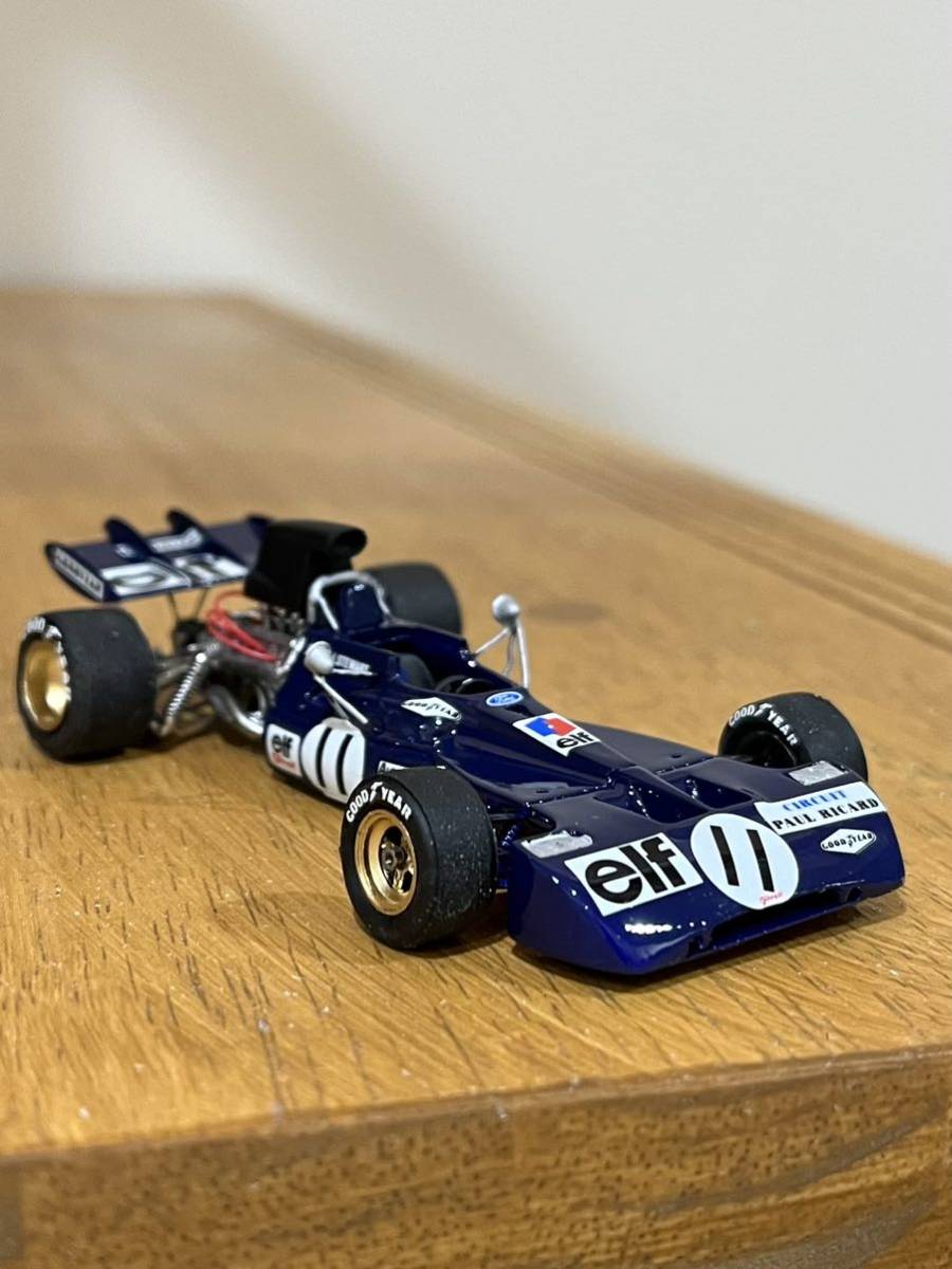 F1モデルカー1/43 タイレル002 自作完成品　ワールドチャンピオン 1971