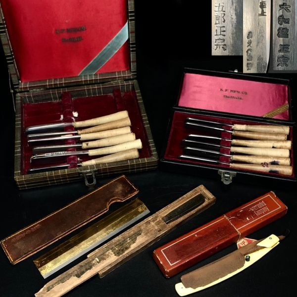 床屋引退品 剃刀 15本まとめて 大和橋正宗 五郎正宗 BARBER