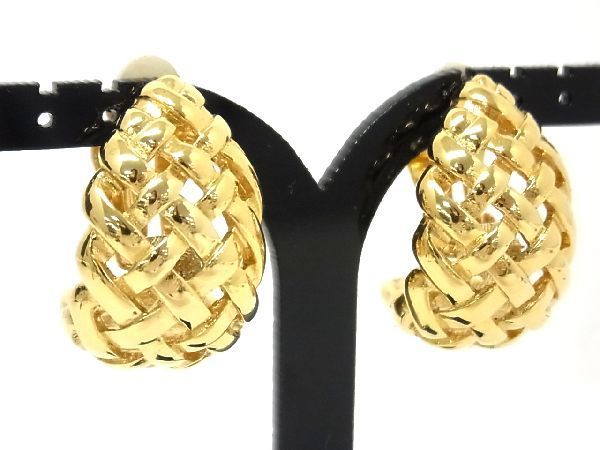 1円 GIVENCHY ジバンシィ クリップ式 イヤリング 耳飾り アクセサリー レディース ゴールド系 AF4460チM