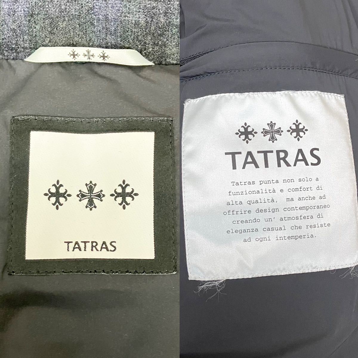タトラス TATRAS カシミヤ ウール ダウンコート ダウンジャケット