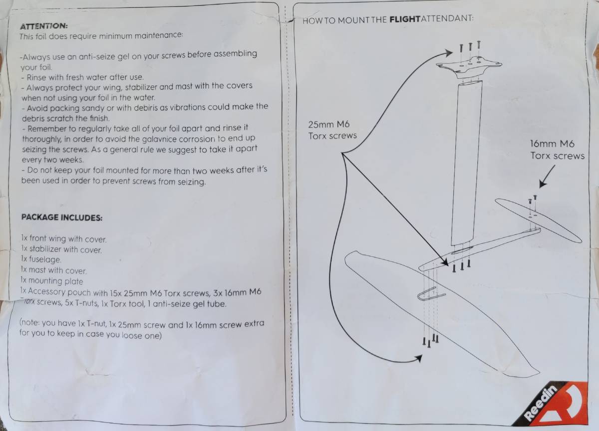 Reedin Flight Attendant Foil 1280 中古