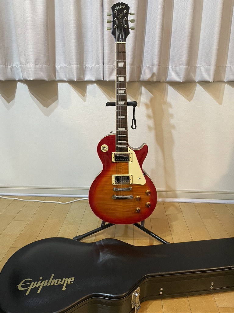 美品 Epiphone LesPaul Standard チェリーサンバースト 純正ハードケース エピフォン レスポール