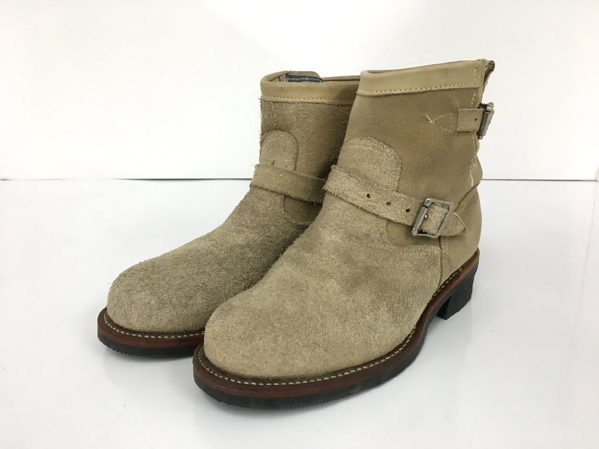 CHIPPEWA チペワ ペコスブーツ 黒タグ スエード ビブラムソール チペワ CHIPPEWA メンズ 10E サンドスウェード 91070 エンジニアブーツ