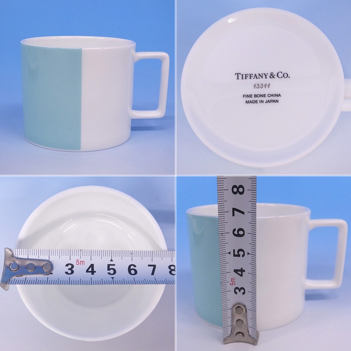 TIFFANY ティファニー カラーブロック カクテルプレート4枚セット 名