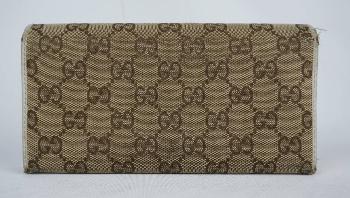 グッチ インターロッキング GGキャンバス 長財布 ブラウン 204836