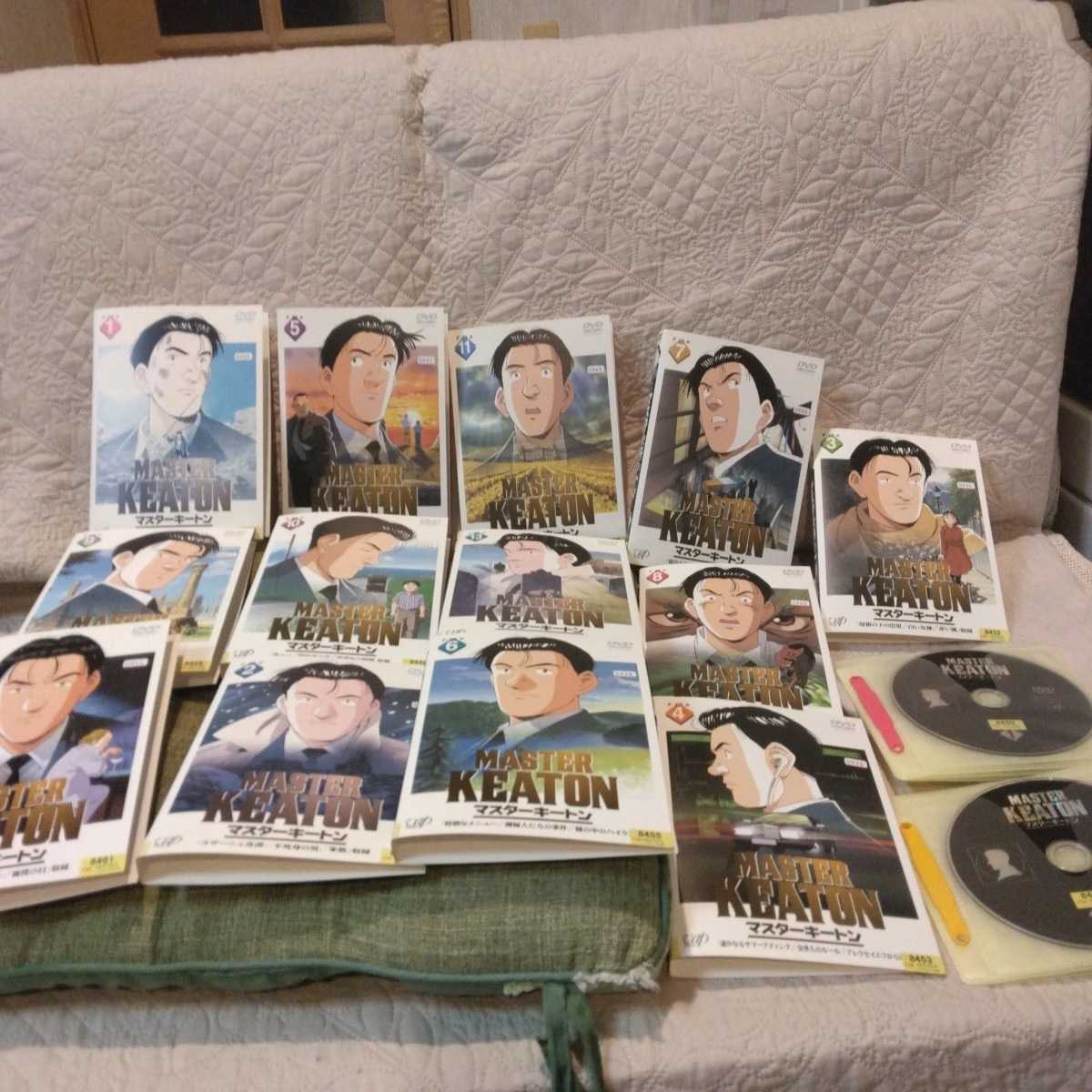 レンタル落ち DVD マスターキートン 全13巻 ジャケットとディスクのみ