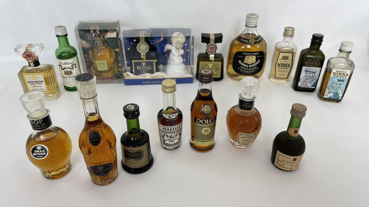 ウイスキー ブランデー 古酒 ミニボトル 希少ミニボトル ブランデー 