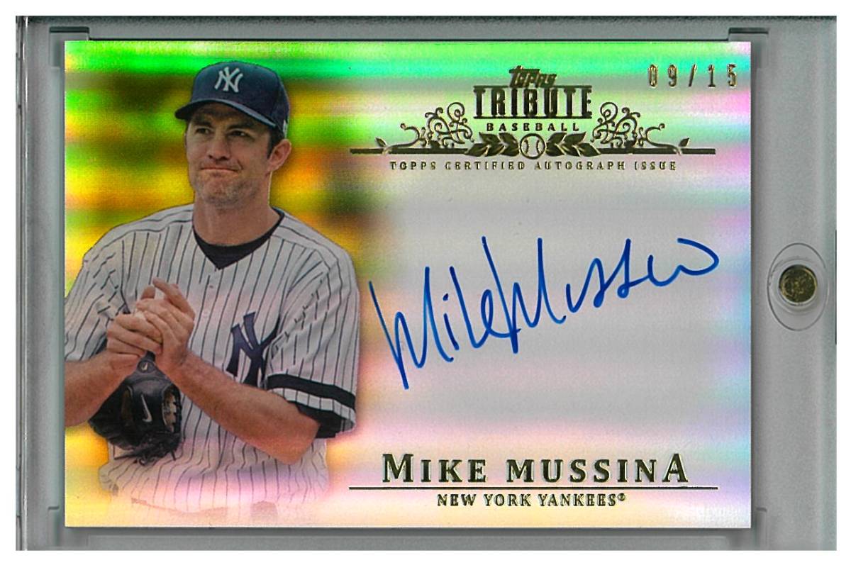 赤字超特価，爆買い Mike Mussina 2013 TOPPS TRIBUTE GOLD AUTO /15 直筆サイン(Topps)｜売買されたオークション情報、yahooの商品情報をアーカイブ公開 - オークファン シングルカード