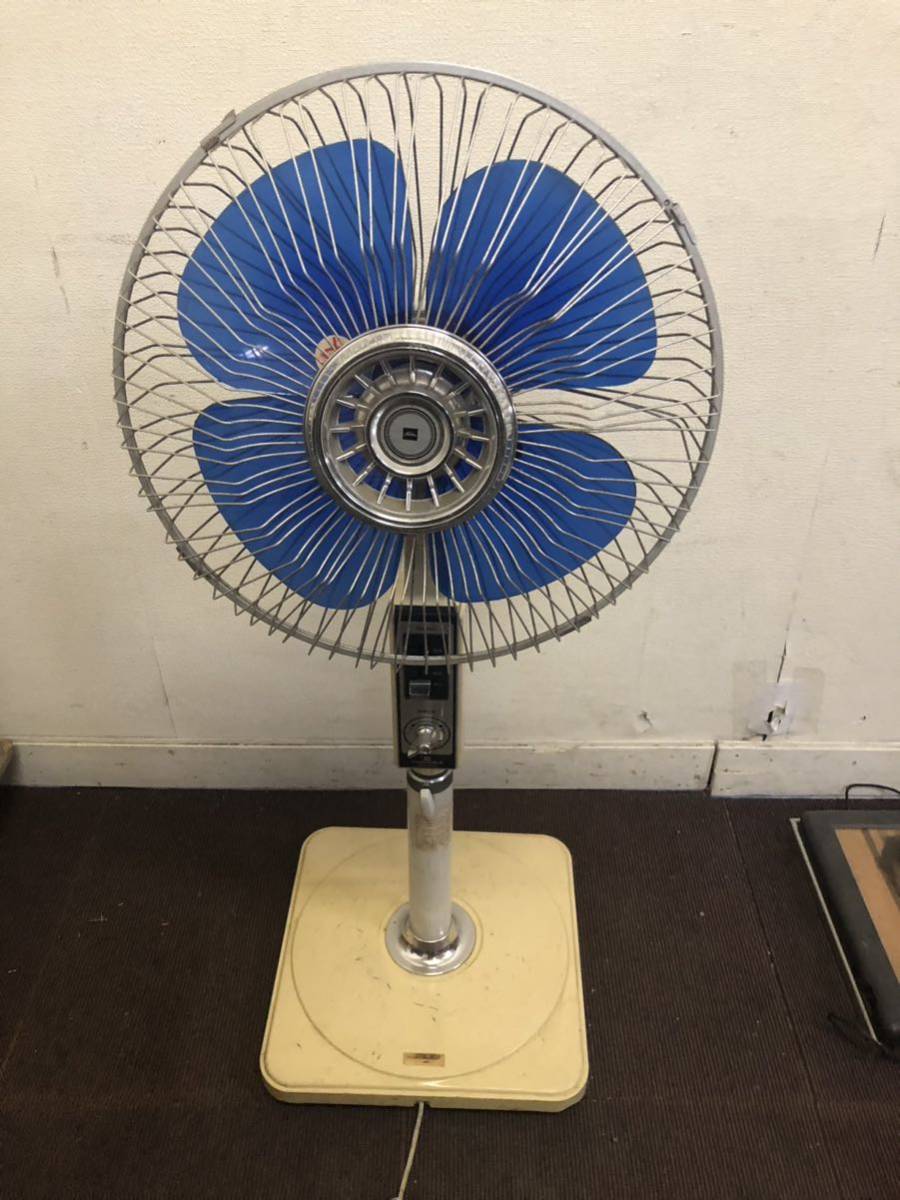 昭和レトロ 扇風機 MORITA ELECTRONIC FAN MF-30WA 動作確認済 ブルー
