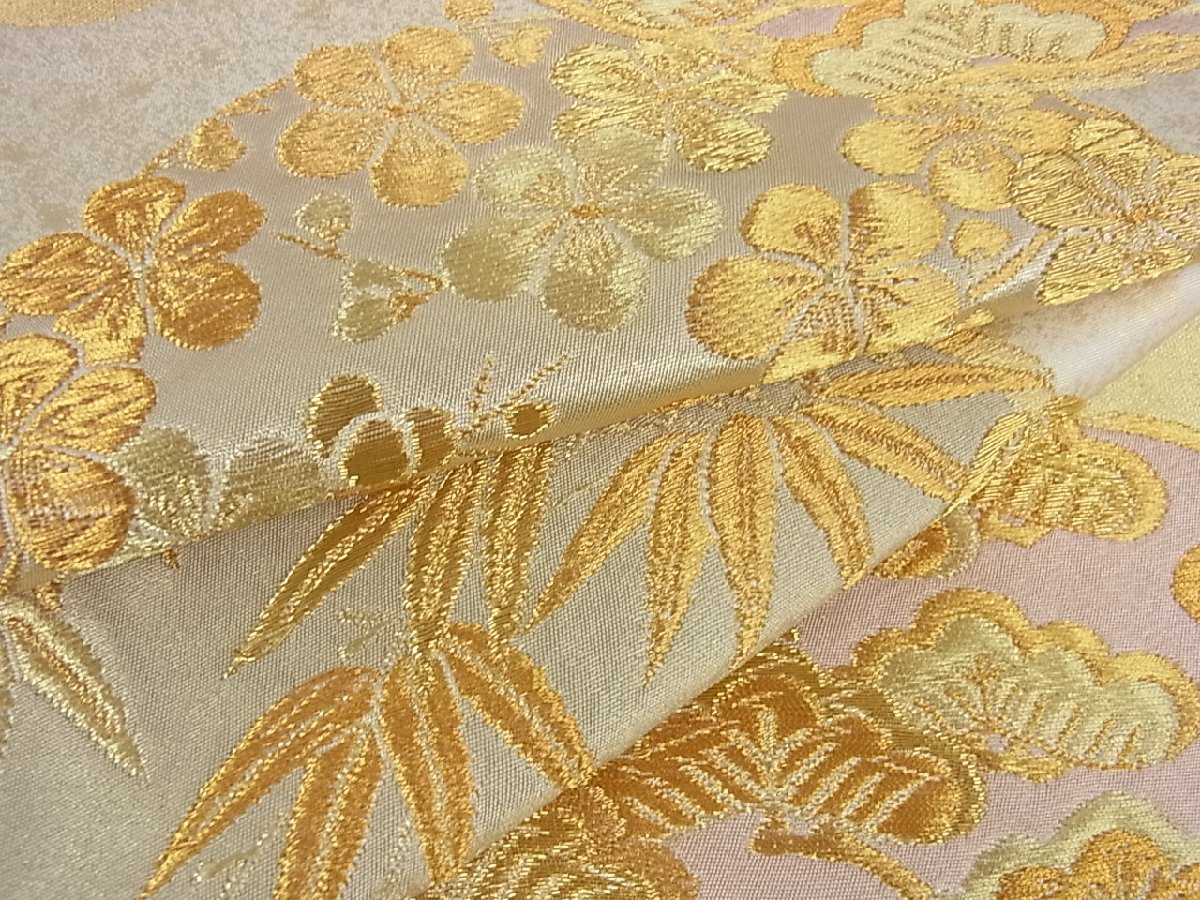 花美人着物□西陣の名門 本家加納 六通柄袋帯 松竹梅 金糸 逸品