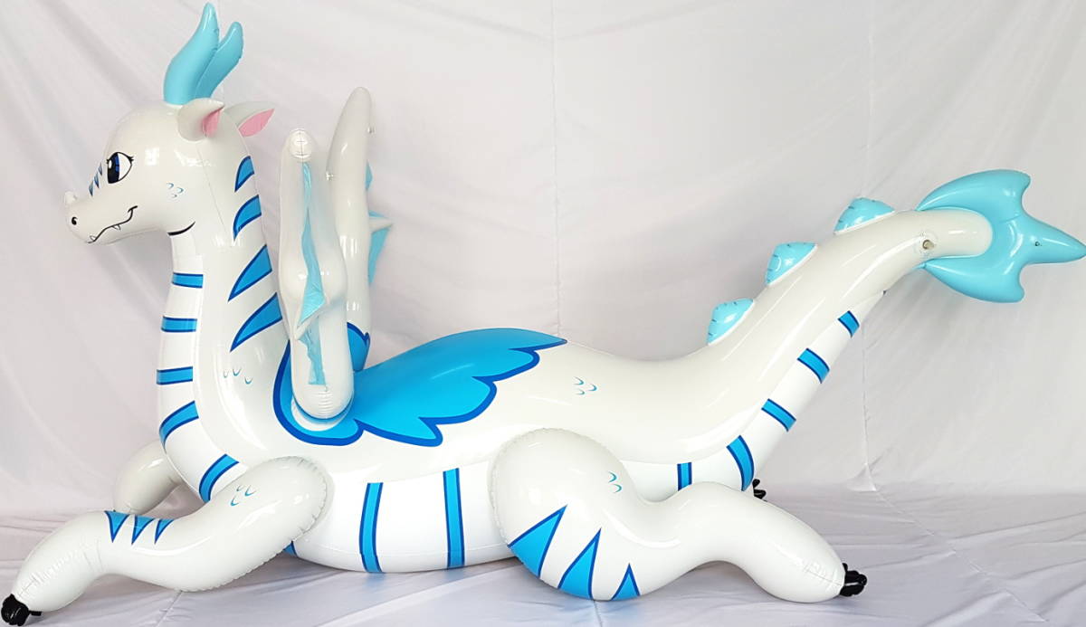 ドラゴン 空ビ ツヤあり Inflatable World 空気ビニール風船 浮き輪 IW