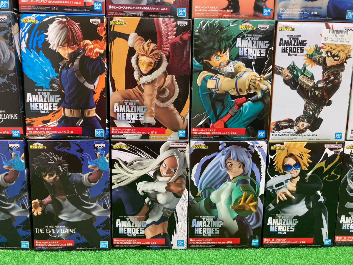 10 僕のヒーローアカデミア フィギュア 一番くじ Qposket 緑谷 爆豪 轟