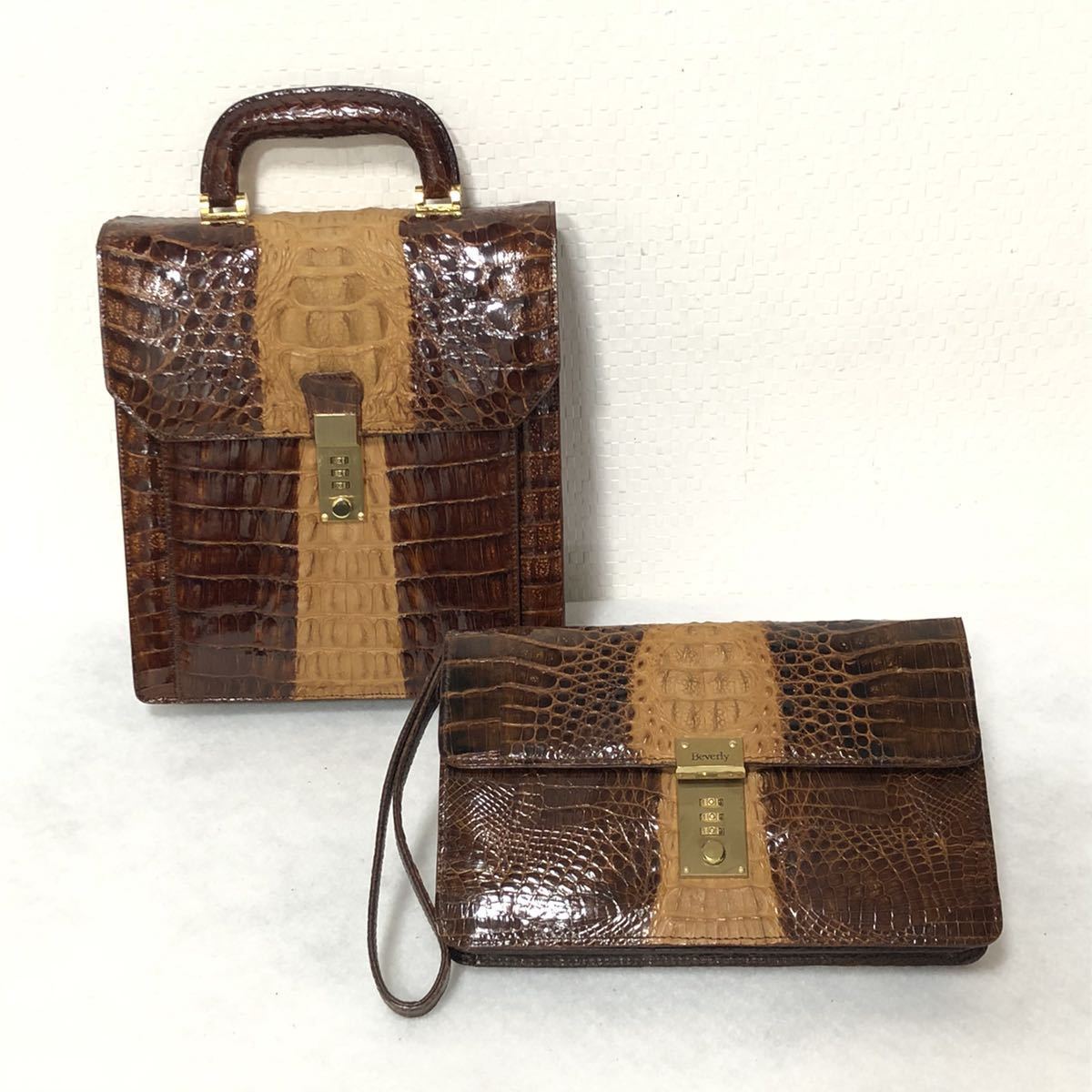 クロコダイル バッグ GENUINE CROCODILE SKIN ビバリー Beverly 