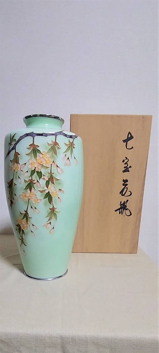 田村幸夫 尾張七宝 花瓶 田村幸夫 七宝花瓶 】✨ 出張買取 見積無料