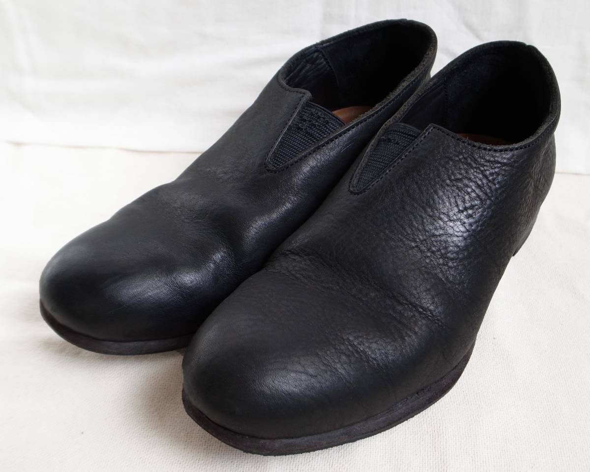 Portaille ポルタユ F05型 レザースリッポン シューズ レディース 22.5㎝ 黒 日本製 靴 ブーツ