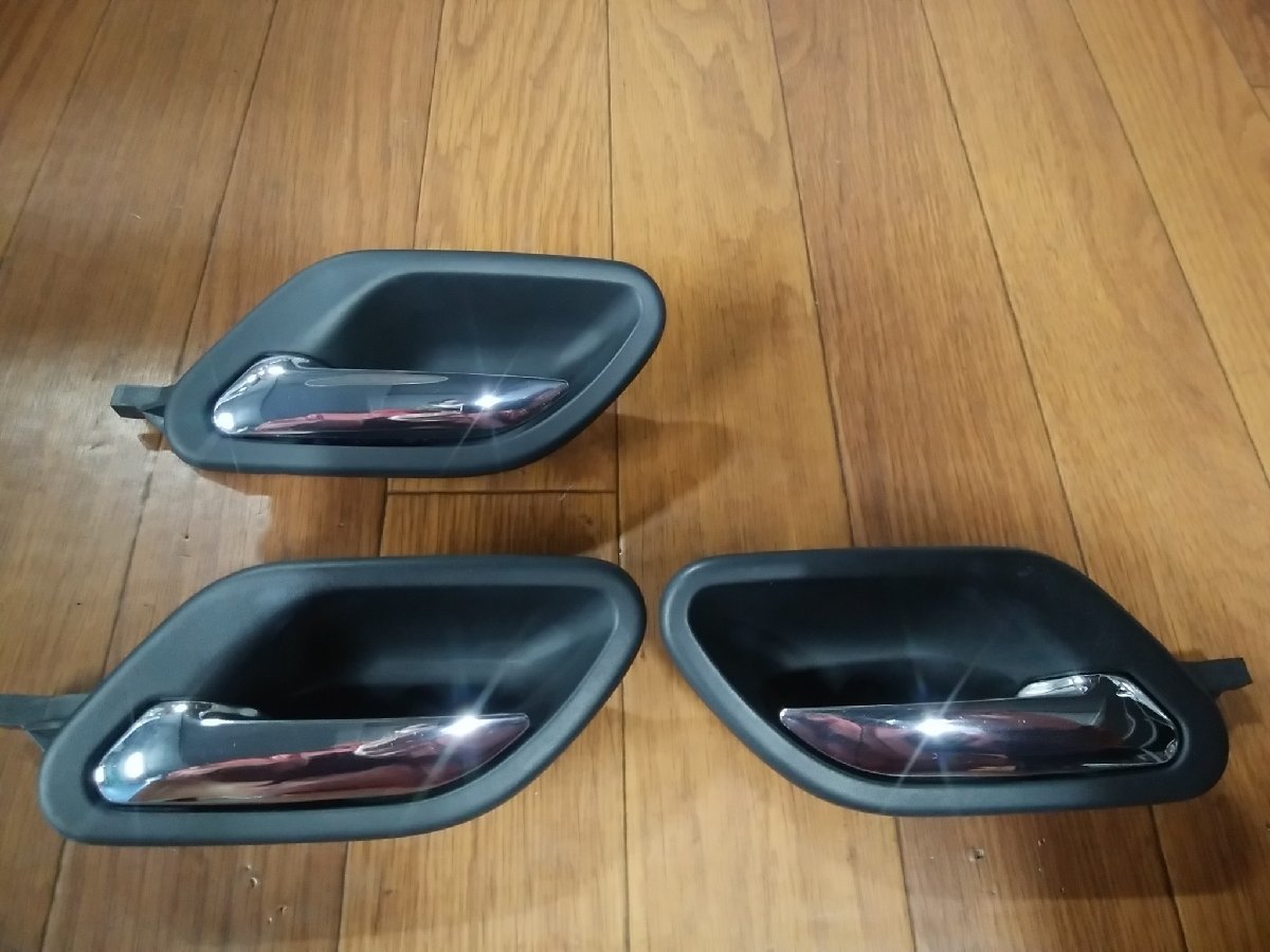 O#298 BMW525i E39 平成12年7月　ドアインナーハンドル 右用1個左用2個の3個セット ノブ