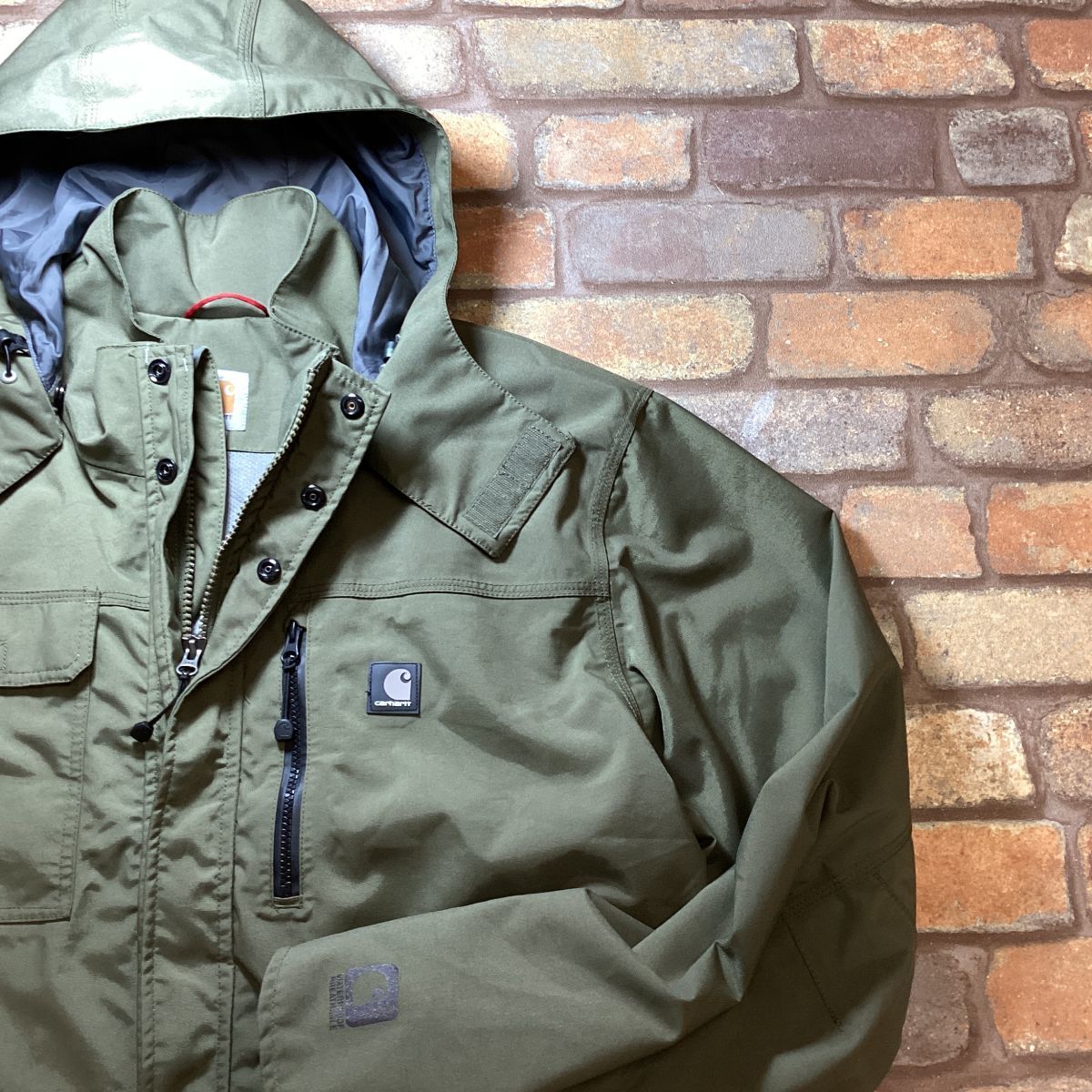 USA直輸入 良品 carhartt カーハート WPB 撥水透湿 着脱フード付 