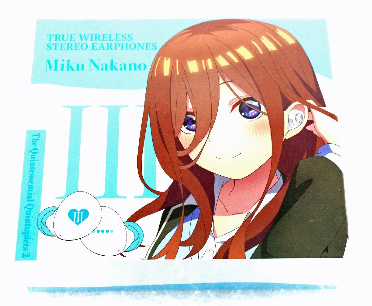 未開封品・中古扱い】五等分の花嫁 中野三玖 TRUE WIRELESS STEREO 