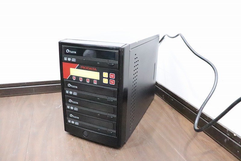 【埼玉発】S9046◆PioDATA◆デュプリケーター◆PLEXTOR◆1：3◆通電のみ確認◆現状品◆