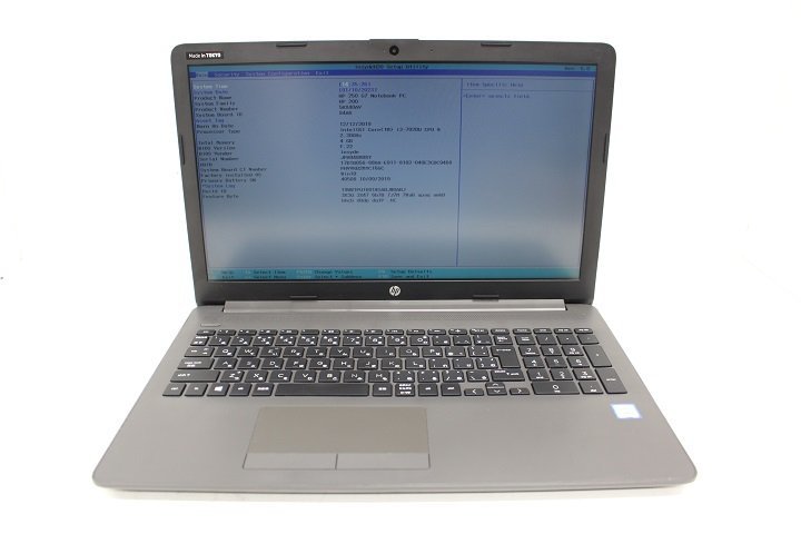現状 HP 250 G7 第7世代 Core i3 7020U/4GB/15.6インチ/Wi-Fi/USB3.0/Win10モデル☆