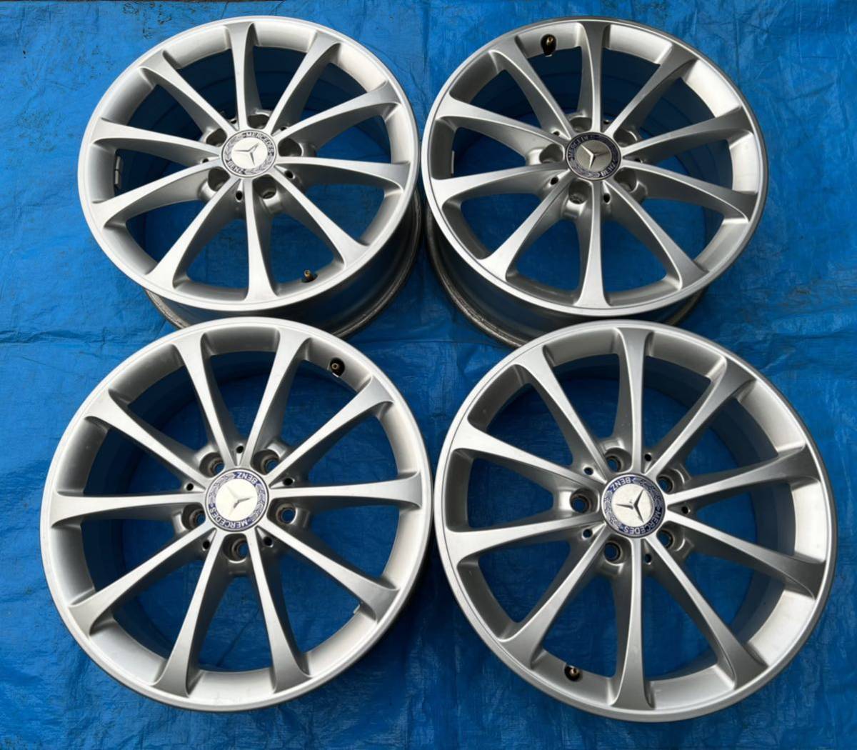 ベンツ　純正 ホイール メルセデス　ベンツ A B クラス W177 5Wスポーク 6.5J-17 PCD112 5穴 +44 ハブ66.5 A1774010300 ４本