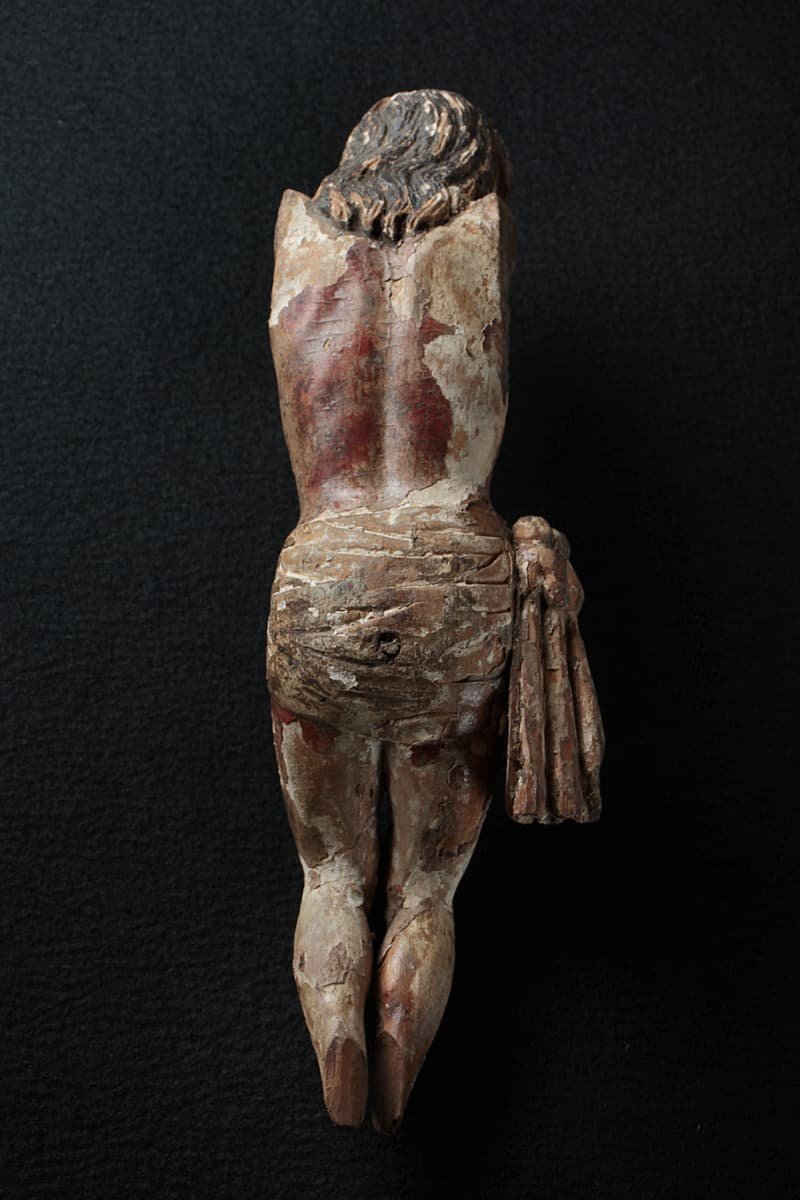 EH515 時代 木彫 イエス・キリスト 高25cm 重135g・木彫イエスキリスト  