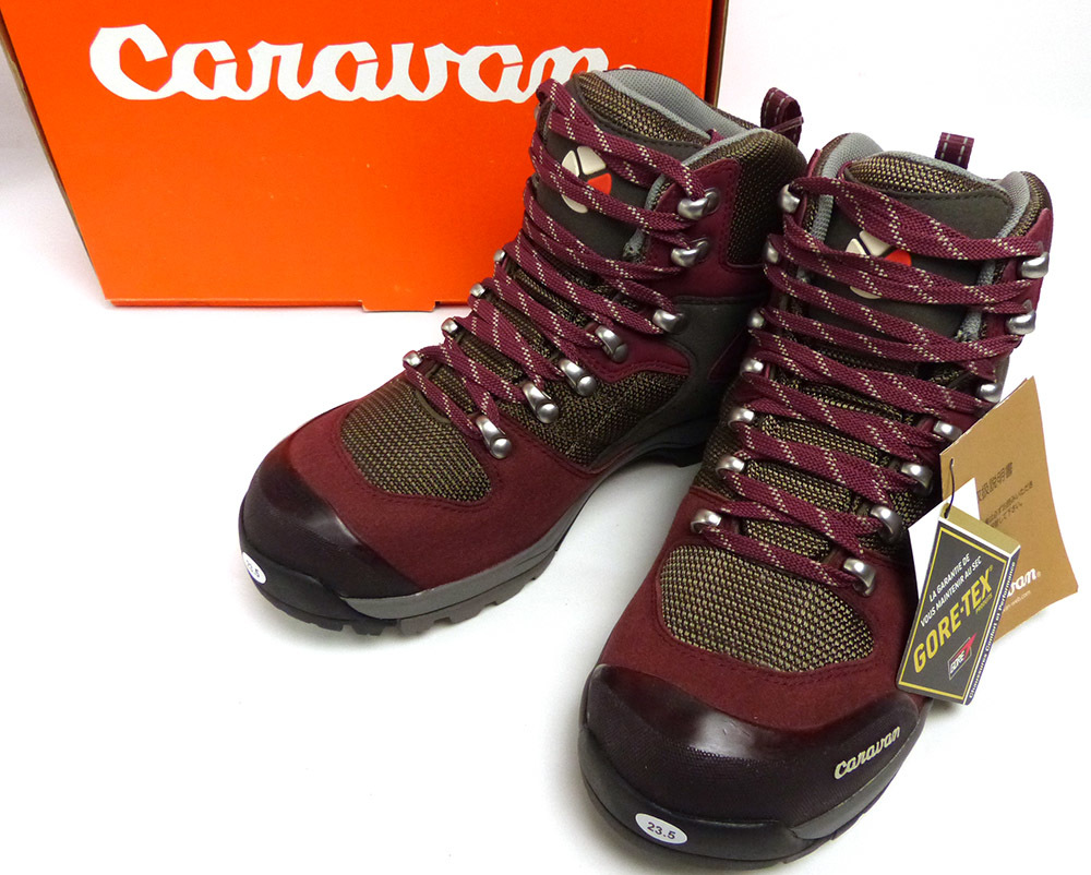 【訳あり未使用】Caravan / キャラバン C1_02 トレッキング シューズ 23.5EEE(23.5cm相当)(レディース)(GORE-TEX)【中古】2i-1-058