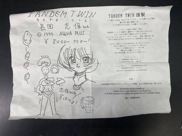 12＃I/9887 TAMDEM TWIN 長岡 志保ちゃん ガレージキット フィギュア  