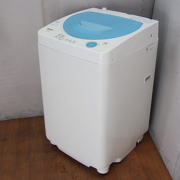 生活家電 19年製 美品 SHARP 全自動洗濯機 ES-GE4C-T 4.5