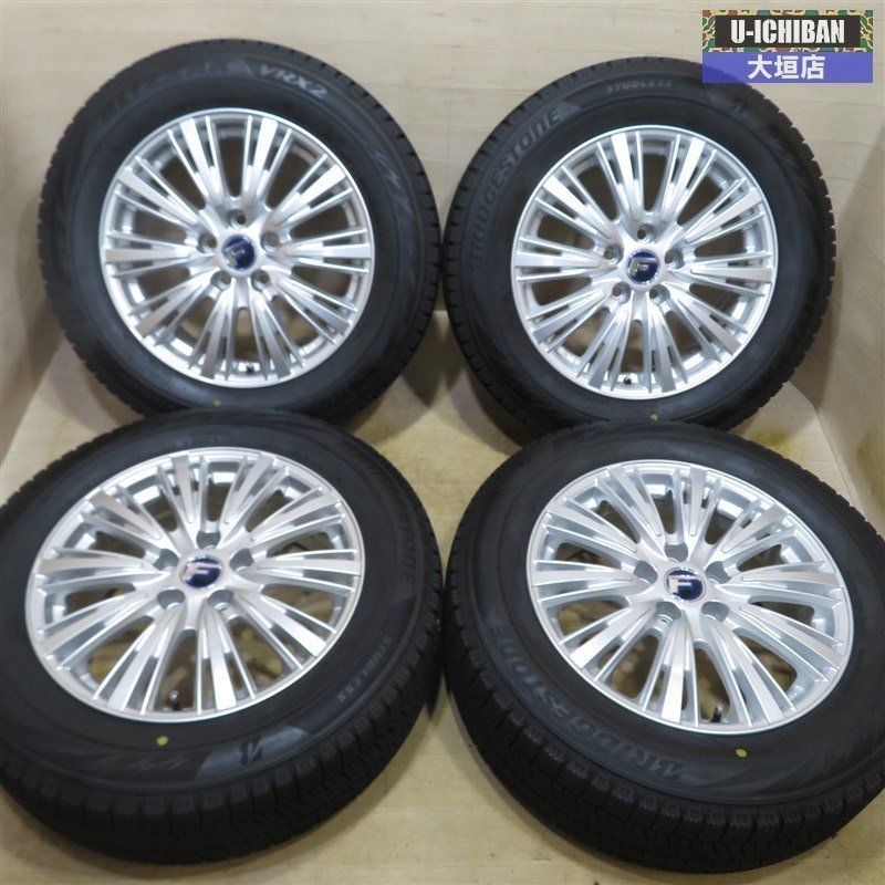 ■バリ溝 2020年 225/60R17 ブリヂストン VRX2 スタッドレスタイヤ 17インチ ホイール トヨタ専用 30系 アルファード ヴェルファイア 002 1