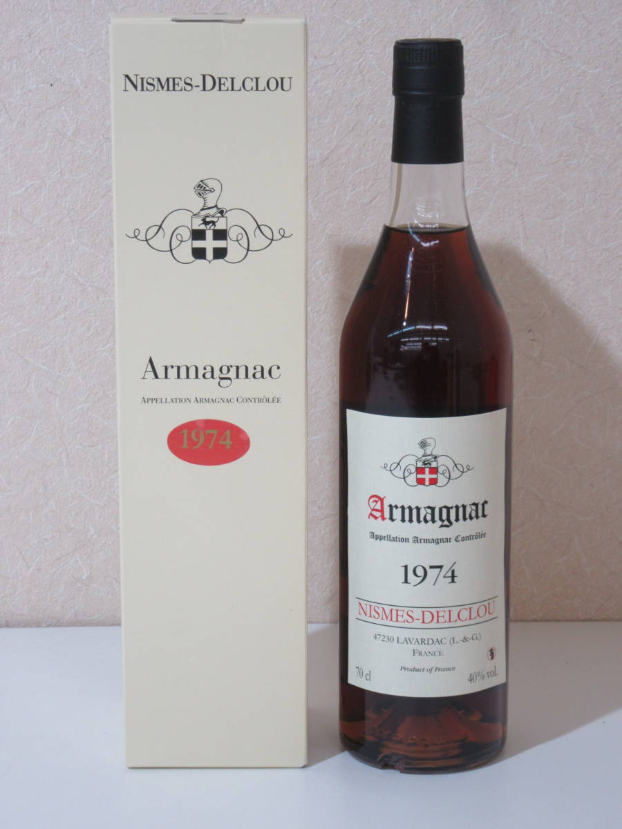 古酒 未開栓 ニーメ・デルクルー アルマニャック 1974年 700ml 40％ 箱