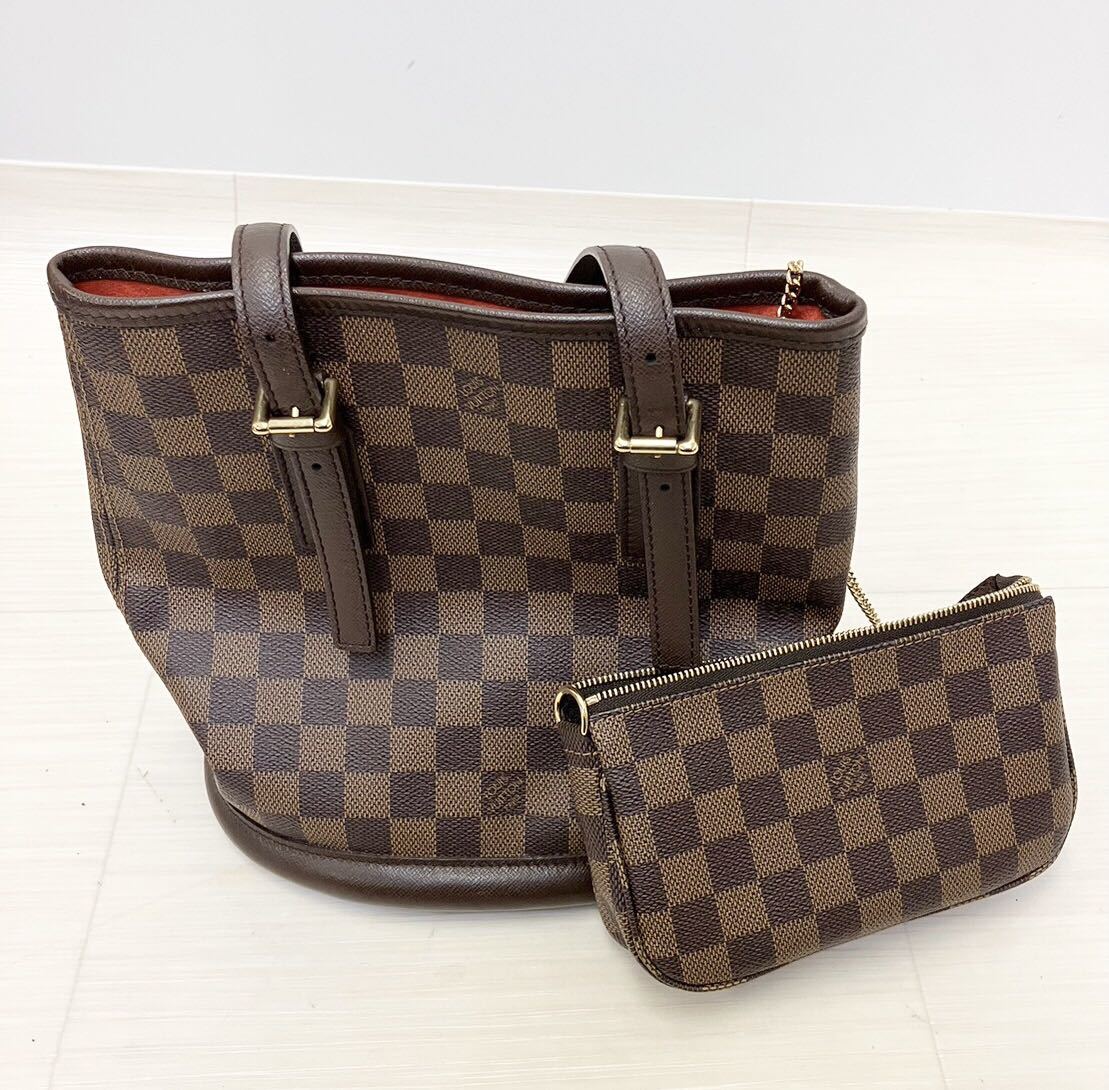 LOUIS VUITTON ルイ・ヴィトン モノグラム バッグ トート ショルダー ポーチ付き