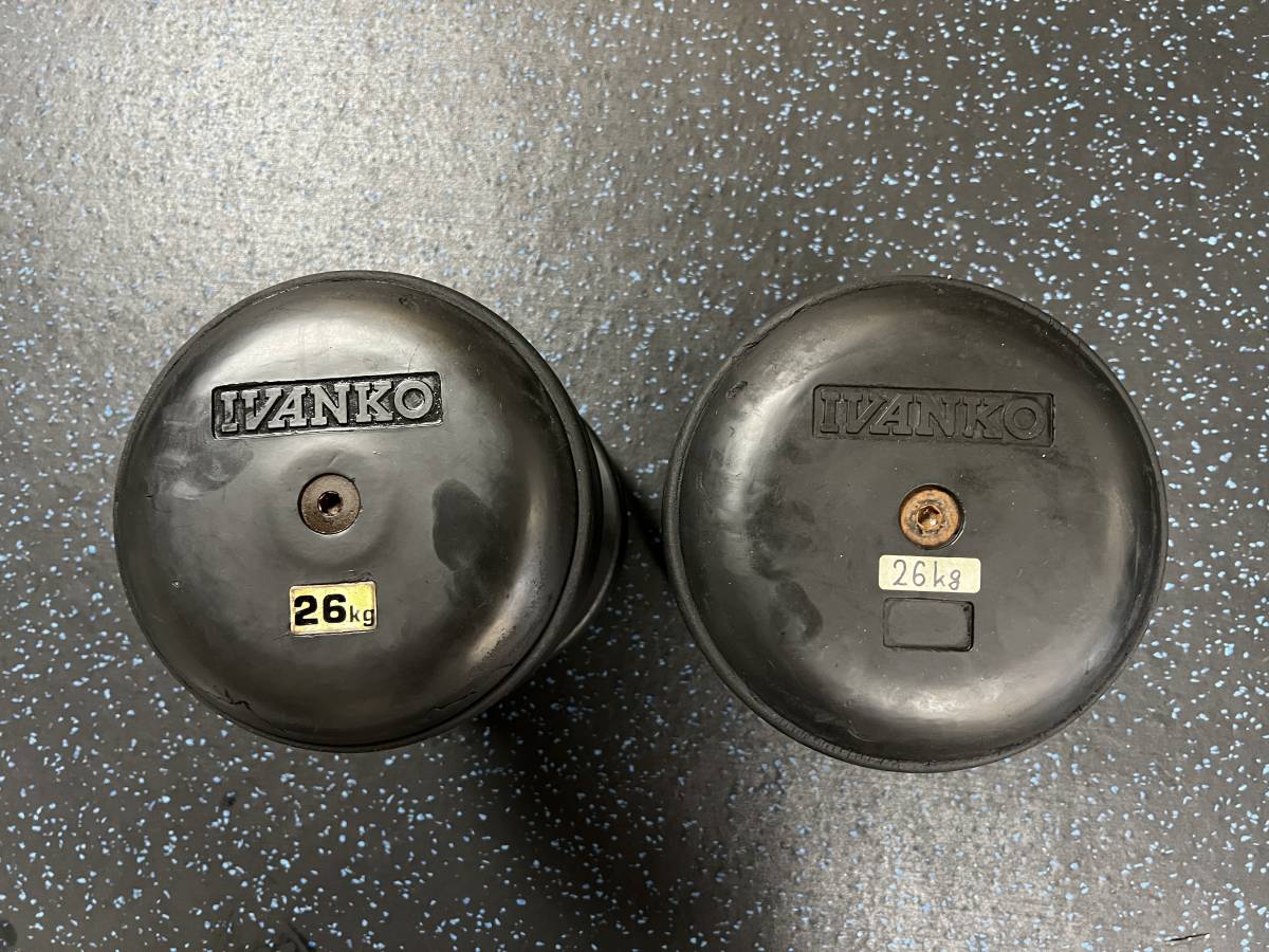 IVANKO(イヴァンコ) SDKR セットダンベル(ラバー) 26×2