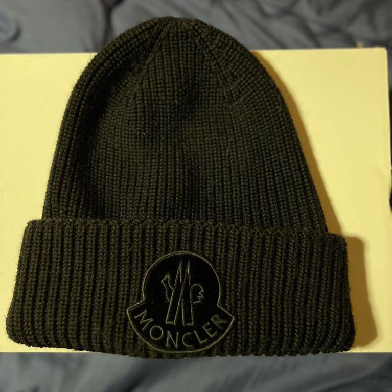 極美品 MONCLER モンクレール イニシャルM ニット帽 イタリア製 美品 モンクレール ニット帽 - 極美品 MONCLER モンクレール