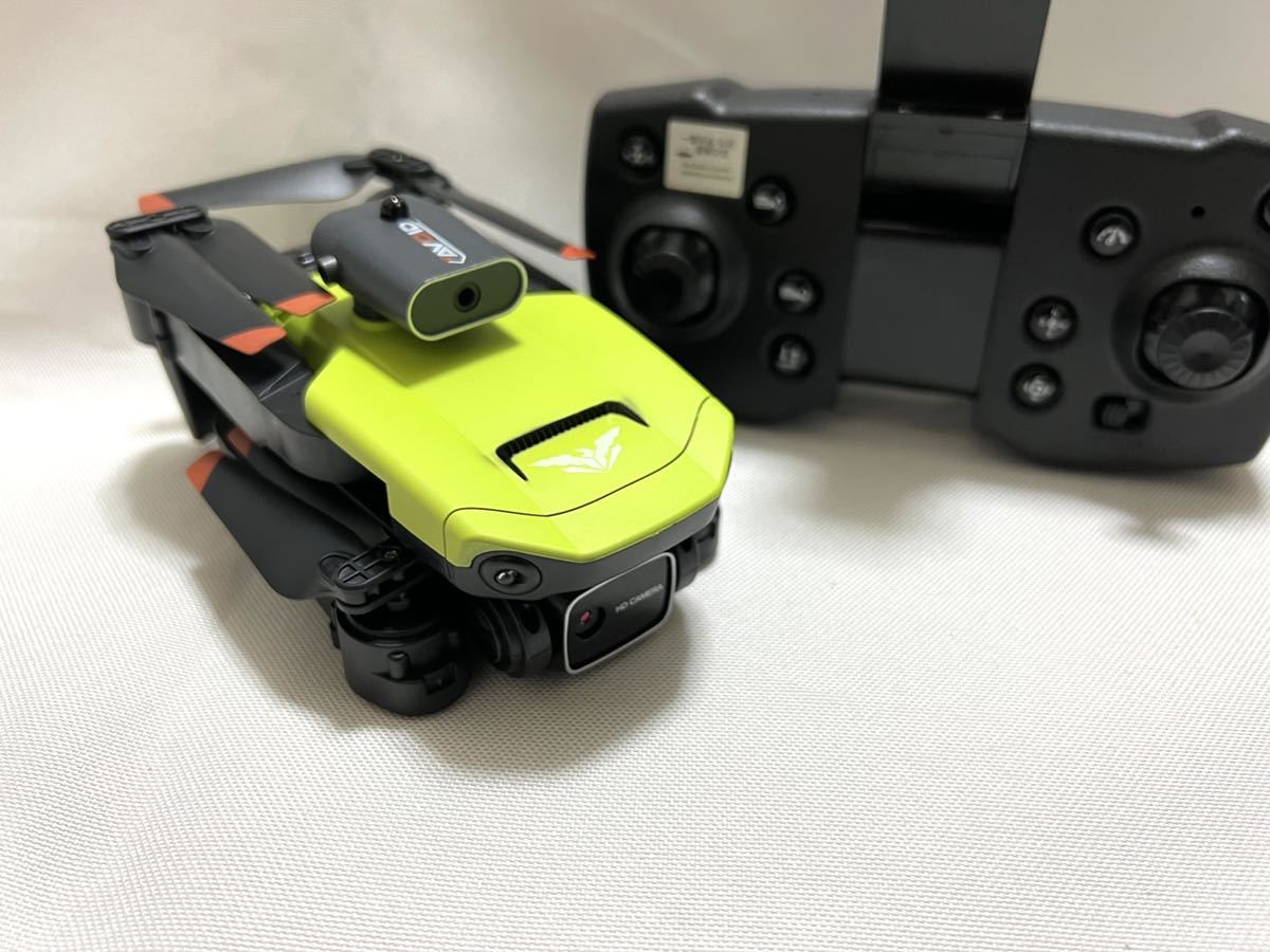 グリーン 360°四方向障害回避 ドローン ラジコン 規制外 4K電動カメラ