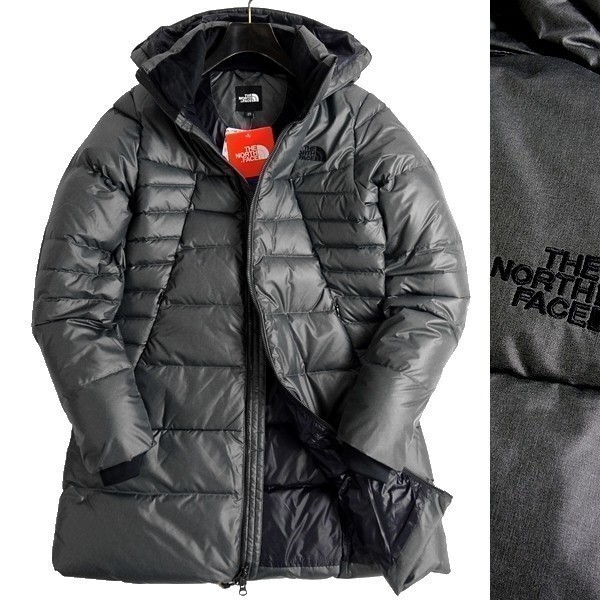 THE NORTH FACE ノースフェイス 定価4.2万 PREMIUM DUCK DOWN 撥水DWR フーデッド ダウンコート パーカ G80 DGY 90/M ▲052▼bus7973b