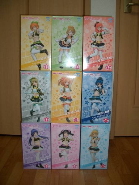 ラブライブ！プレミアムフィギュア No brand girls 9体セット　