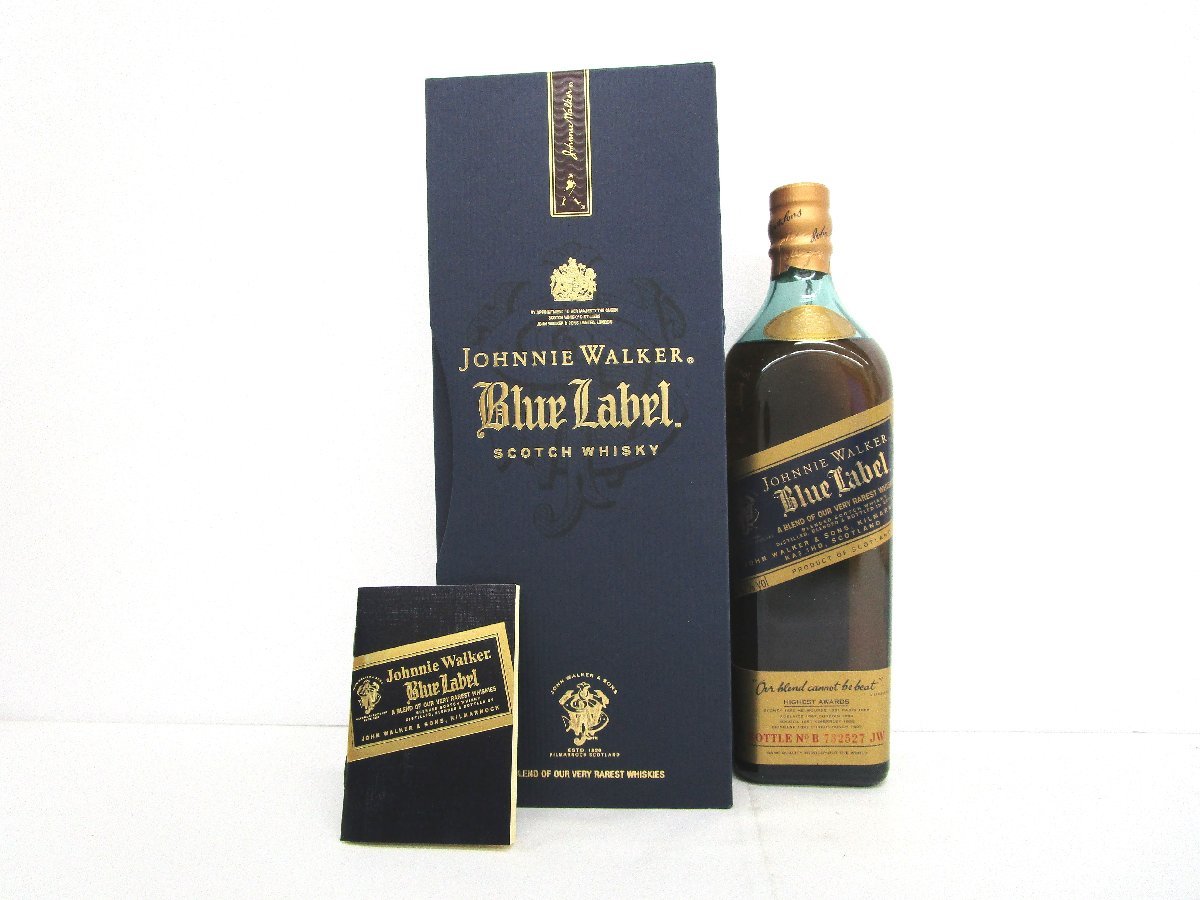 定番，高品質 古酒 未開栓 Johnnie Walker Blue Label ジョニーウォーカー ブルーラベル スコッチ ウイスキー 青 冊子 750ml 43％ 箱 A29046yS(スコッチ)｜売買されたオークション情報、yahooの商品情報をアーカイブ公 スコッチ